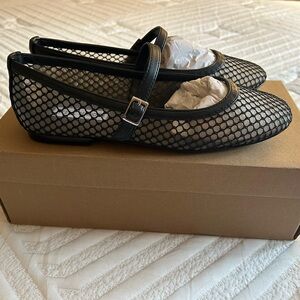 *NWT!* Steve Madden Black Mesh Ballerina Style Women's Shoes